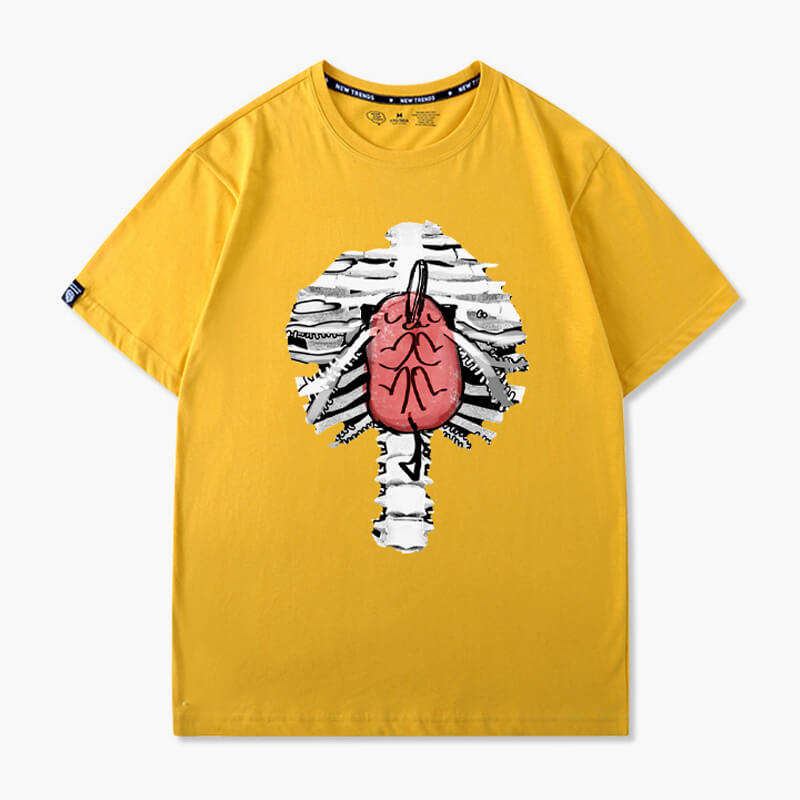 benpaolv Pochita Heart Inside Ribcage T-Shirt Chainsaw Man