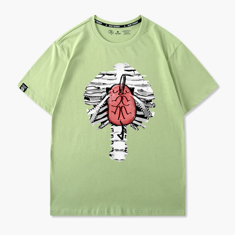 benpaolv Pochita Heart Inside Ribcage T-Shirt Chainsaw Man