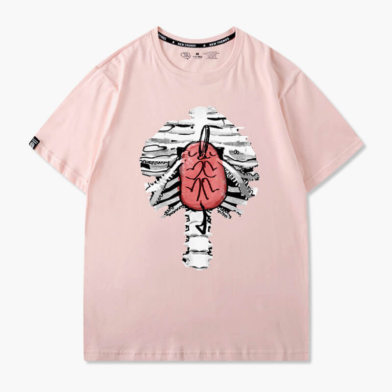 benpaolv Pochita Heart Inside Ribcage T-Shirt Chainsaw Man