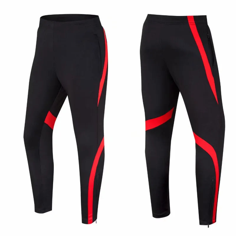 Mens kids Soccer Training Trousers Two Pockets Men Football Pants Outdoor Bottoms Sport Gym Fitness Workout Running Sweatpant 220509