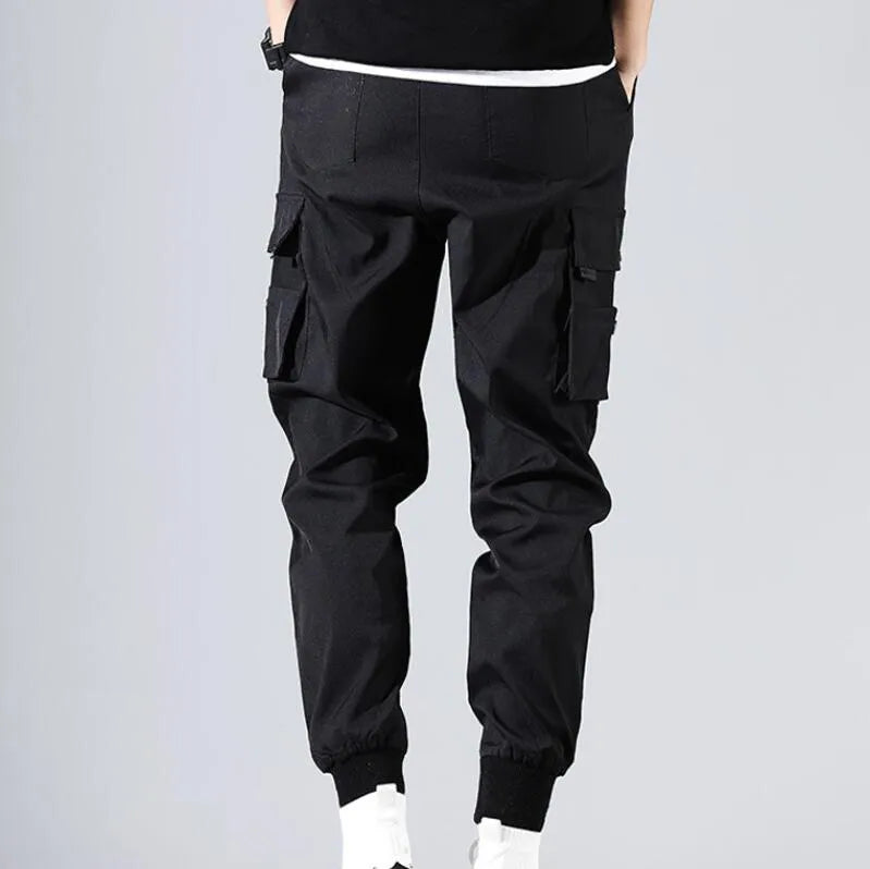 Hip Hop Men Pantalones Hombre High Street Kpop Casual Cargo Pants Many Pockets Joggers Modis Streetwear Trousers Harajuku For Men