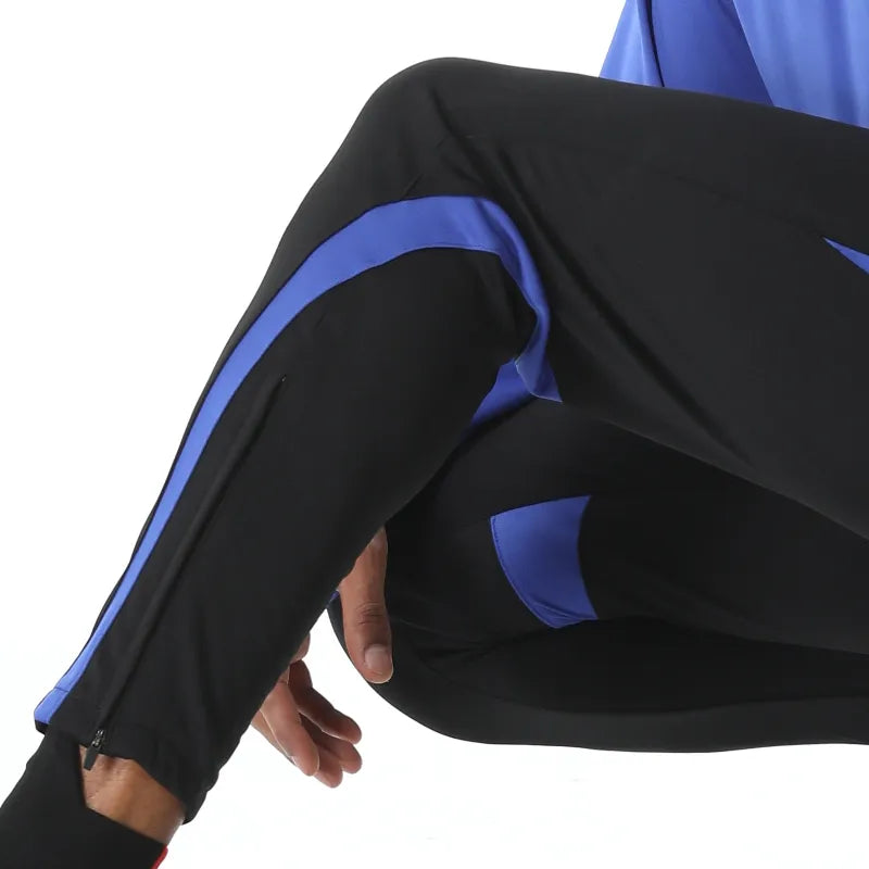 Mens kids Soccer Training Trousers Two Pockets Men Football Pants Outdoor Bottoms Sport Gym Fitness Workout Running Sweatpant 220509