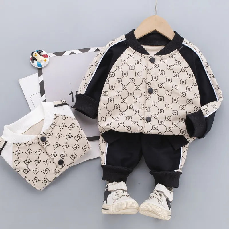 Baby Boy Clothes sets Autumn Casual Girl Clothing Suits Child Suit Sweatshirts Jackets+Sports pants Spring Kids suits 6M-5T