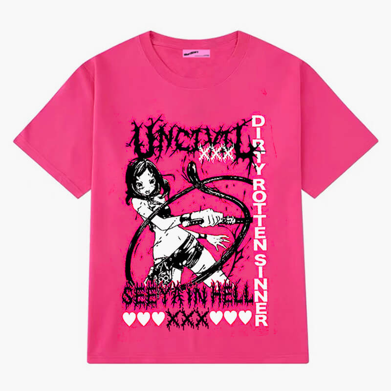 benpaolv See You in Hell Whip Anime Girl T-Shirt