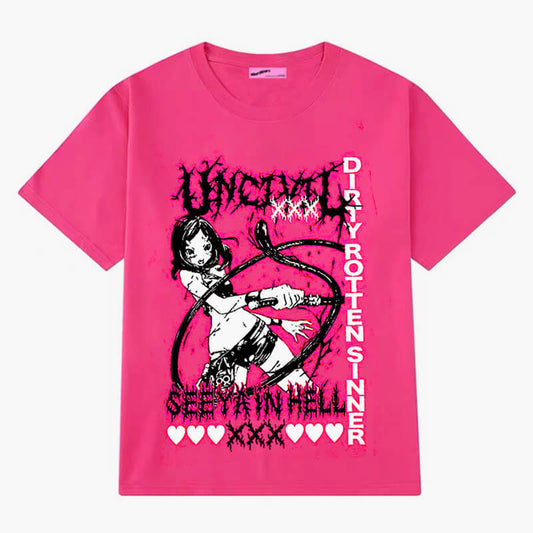 benpaolv See You in Hell Whip Anime Girl T-Shirt