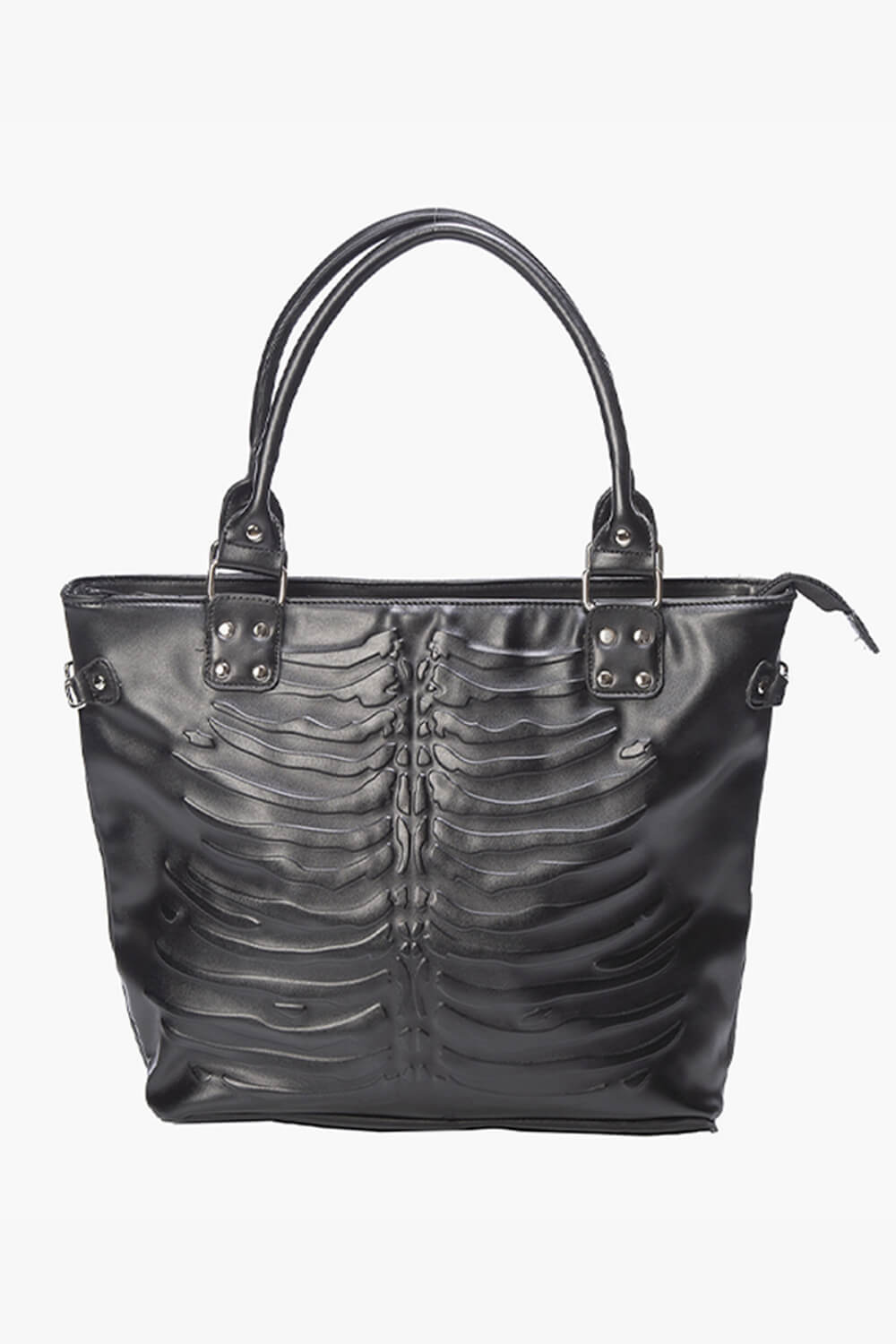 benpaolv Skeleton Ribs Tote Handbag Addamscore Aesthetic