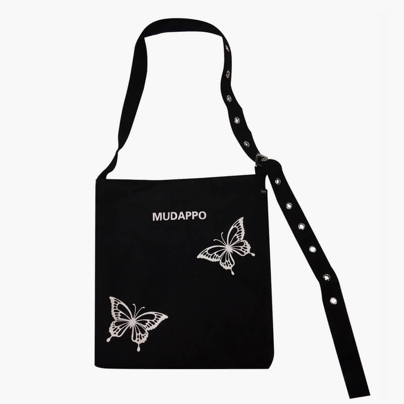 benpaolv Y2K Aesthetic Glow in the Dark Butterfly Tote Bag