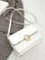 Quilted Faux Pearl Decor Square Bag  - Women Crossbody