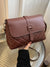 Quilted Buckle Decor Flap Square Bag  - Women Crossbody