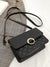 Minimalist Quilted Faux Pearl Decor Flap Square Bag  - Women Crossbody