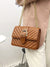 Buckle Detail Quilted Pattern Square Bag  - Women Crossbody