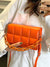 Textured Flap Chain Handle Square Bag  - Women Satchels
