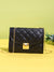 Push Lock Quilted Flap Chain Square Bag  - Women Crossbody