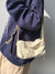 Letter Detail Canvas Crossbody Bag  - Women Crossbody