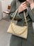 Minimalist Quilted Chain Baguette Bag  - Women Shoulder Bags