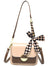 Twilly Scarf & Metal Decor Flap Square Bag  - Women Shoulder Bags
