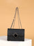 Quilted Metal Decor Flap Chain Square Bag  - Women Shoulder Bags