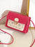 Colorblock Hollow Out Flap Square Bag  - Women Crossbody