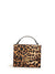 Twist Lock Leopard Satchel Bag  - Women Satchels