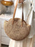 Stitch Detail Straw Circle Bag  - Women Tote Bags