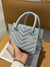 Quilted Pattern Glitter Top Handle Bag  - Women Satchels