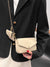 Minimalist Chain Flap Square Bag with Coin Purse  - Women Crossbody