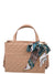 Twilly Scarf Decor Quilted Satchel Bag  - Women Satchels