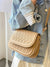 Quilted Flap Saddle Bag  - Women Crossbody