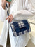 Tweed Plaid Buckle Decor Crossbody Bag  - Women Crossbody