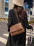 Minimalist Metal Decor Chevron Flap Square Bag  - Women Shoulder Bags