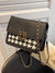 Houndstooth Pattern Flap Chain Square Bag  - Women Crossbody