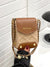 Letter Graphic Textured Flap Square Bag  - Women Crossbody