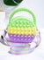 Colorblock Bubble Top Handle Bag  - Women Satchels