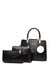 Pom-pom Charm Satchel Bag Set 3pcs - Women Bag Sets