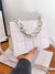 Textured Chain Flap Square Bag  - Women Satchels