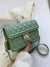 Twist Lock Quilted Flap Square Bag  - Women Crossbody