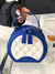 Letter Graphic Quilted Circle Bag  - Women Satchels