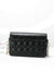 Quilted Detail Metal Decor Flap Chain Square Bag  - Women Crossbody