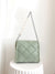 Quilted Pattern Metal Letter Decor Chain Square Bag  - Women Shoulder Bags