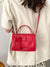 Geometric Embossed Flap Square Bag with Coin Purse  - Women Satchels