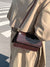 Crocodile Embossed Flap Baguette Bag  - Women Shoulder Bags