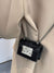Mini Push Lock Chain Flap Square Bag  - Women Shoulder Bags