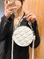 Embossed Detail Circle Bag  - Women Satchels