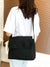 Minimalist Flap Square Bag with Bag Charm  - Women Crossbody