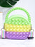 Colorblock Bubble Top Handle Bag  - Women Satchels