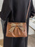 Minimalist Bow Decor Ruched Square Bag  - Women Crossbody