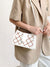 Geometric Embroidered Button Decor Square Bag  - Women Crossbody