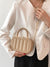 Textured Top Handle Box Bag  - Women Satchels