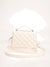 Solid Quilted Flap Square Bag  - Women Satchels