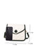 Contrast Binding Quilted Pattern Square Bag  - Women Crossbody